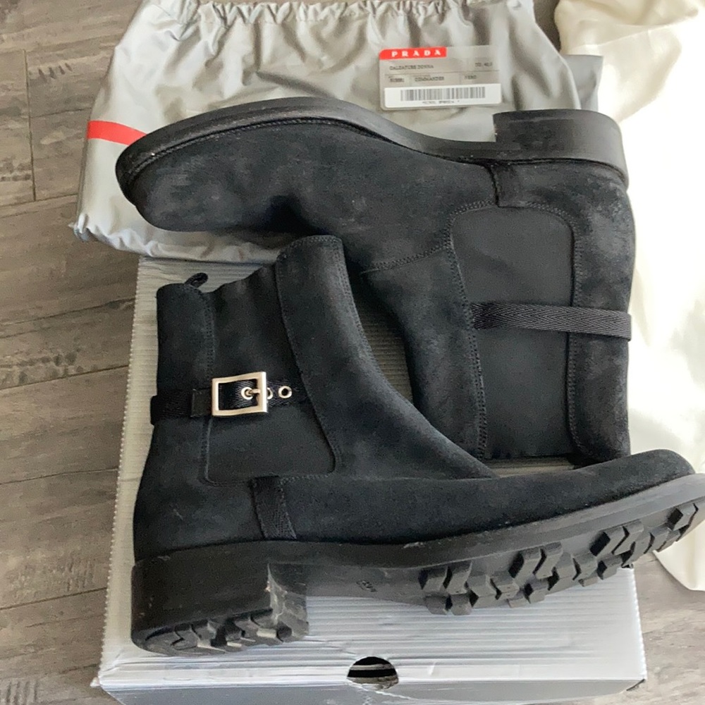 Men’s Prada Black Chelsea Boots